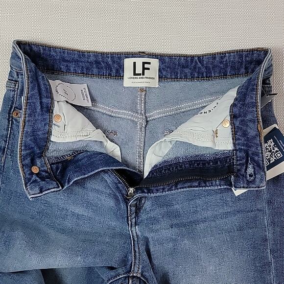 Lovers + Friends Womens Mason High Rise Skinny Cropped Denim Jeans in Miramar 27 - Picture 9 of 16